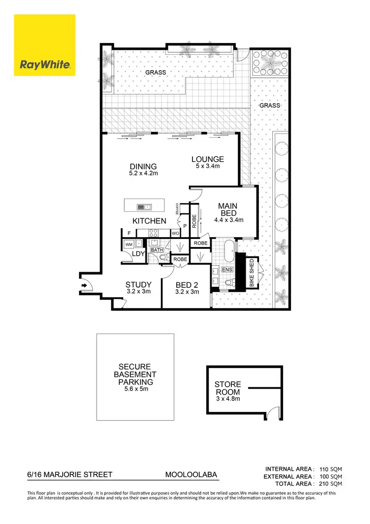 Floorplan of Homely unit listing, 6/16 Marjorie Street, Mooloolaba QLD 4557