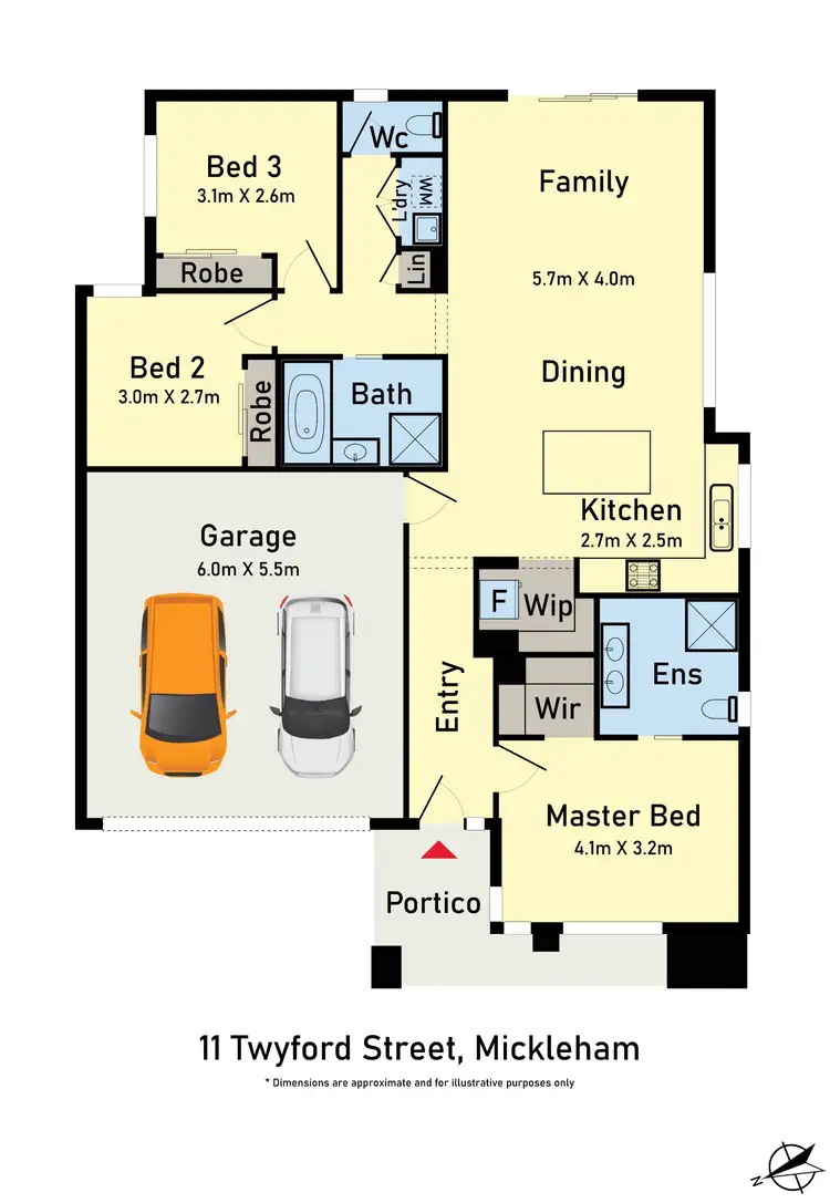 Floorplan of Homely house listing, 11 Twyford Road, Mickleham VIC 3064