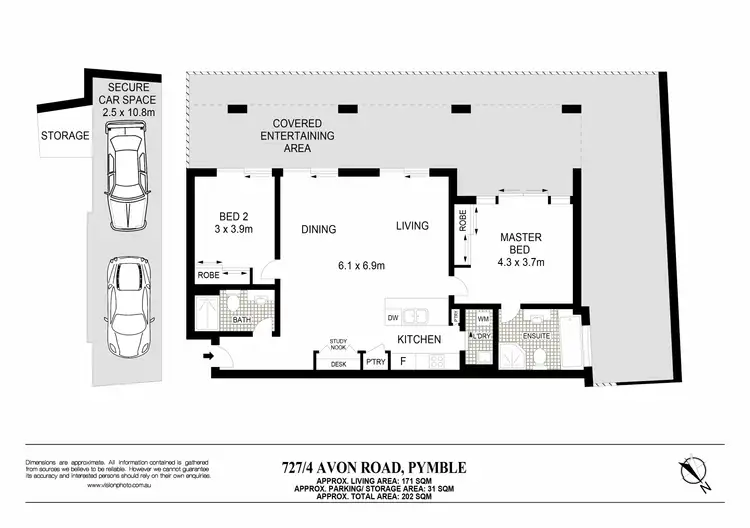Floorplan of Homely apartment listing, 727/4 Avon Road, Pymble NSW 2073
