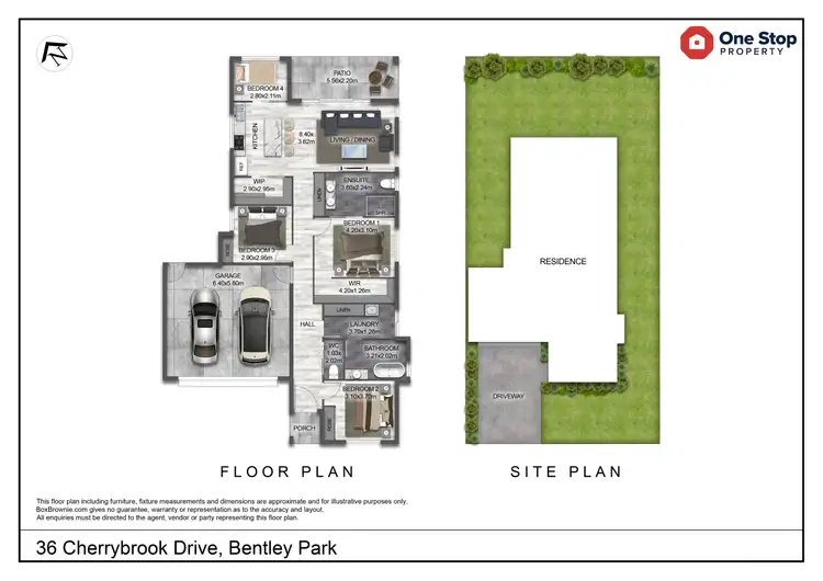 Floorplan of Homely house listing, 36 Cherrybrook Drive, Bentley Park QLD 4869