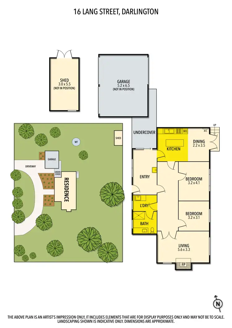 Floorplan of Homely house listing, 16 Lang Street, Darlington VIC 3271