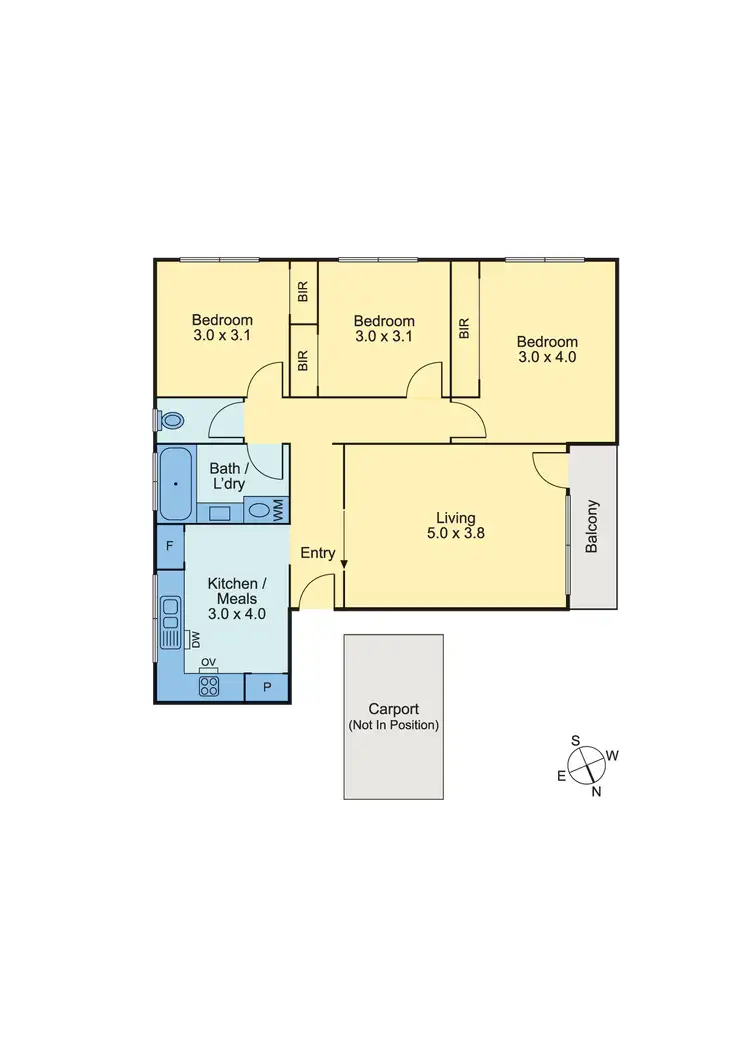 Floorplan of Homely unit listing, 3/7-9 Oakleigh Street, Oakleigh East VIC 3166