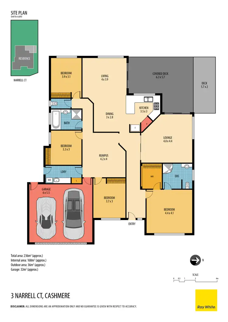 Floorplan of Homely house listing, 3 Narrell Court, Cashmere QLD 4500