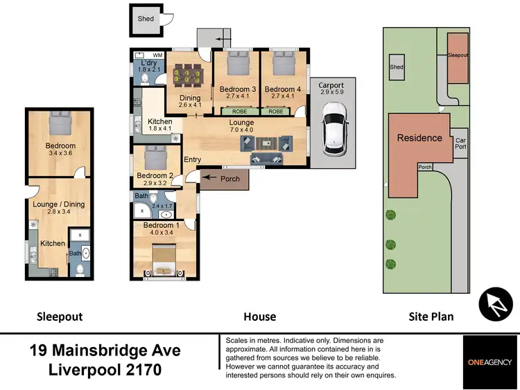 Floorplan of Homely house listing, 19 & 21 Mainsbridge Avenue, Liverpool NSW 2170