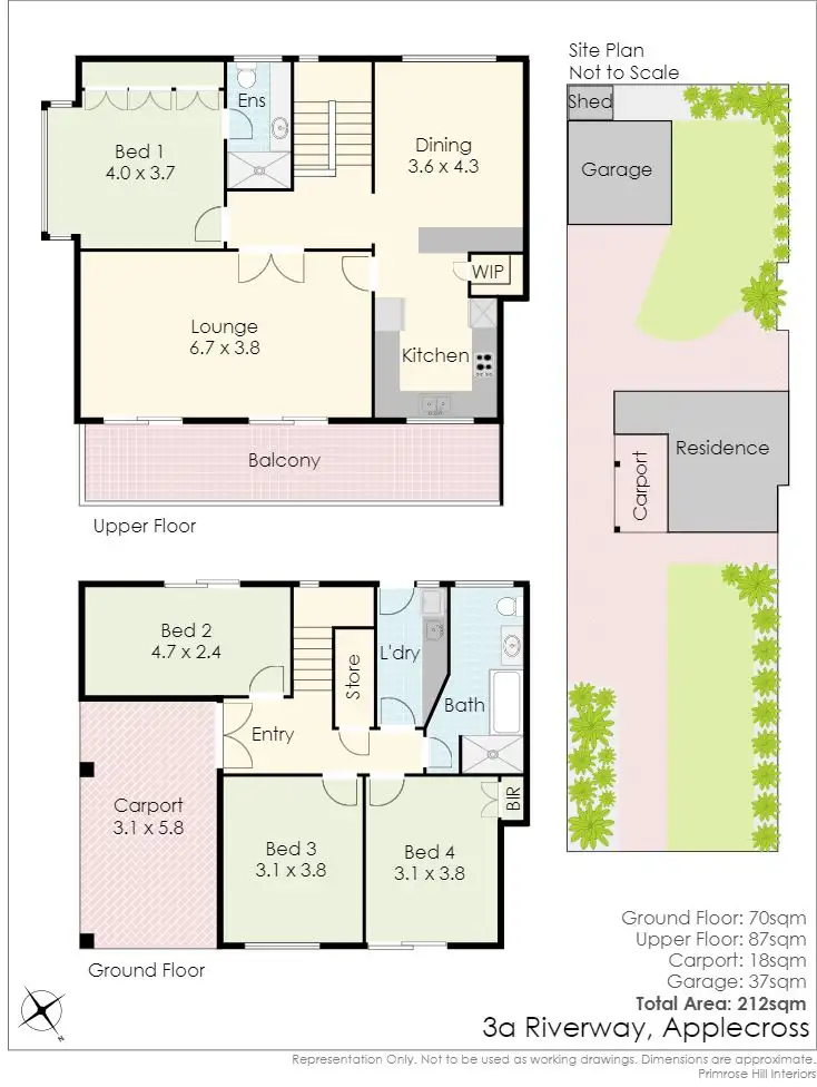 Floorplan of Homely house listing, 3A RIVERWAY, Applecross WA 6153