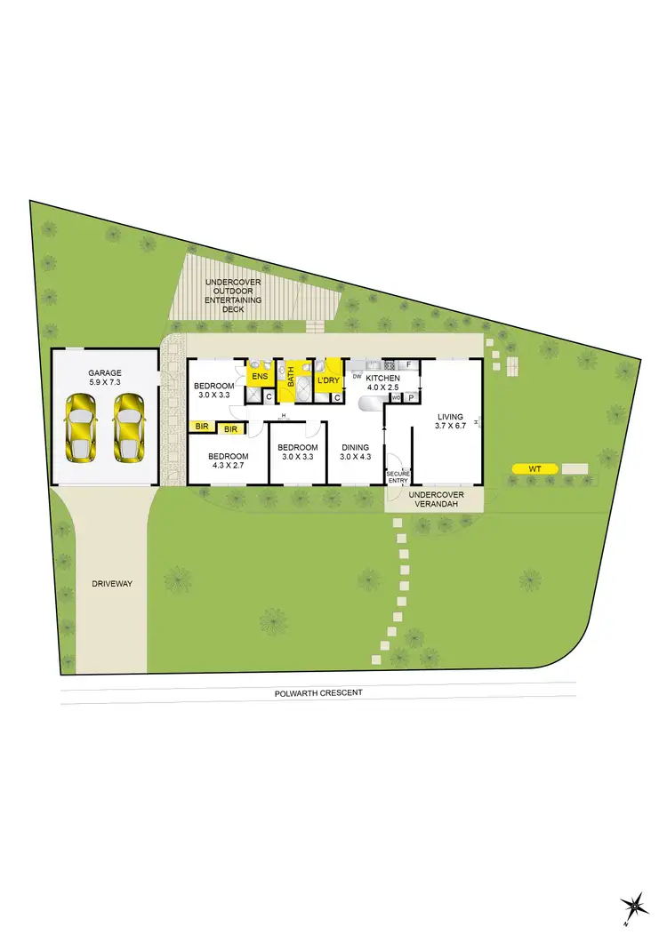 Floorplan of Homely house listing, 1 Armitage Court, Belmont VIC 3216