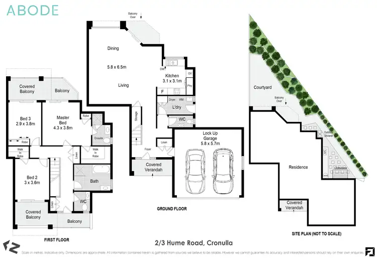 Floorplan of Homely townhouse listing, 2/3 Hume Rd, Cronulla NSW 2230