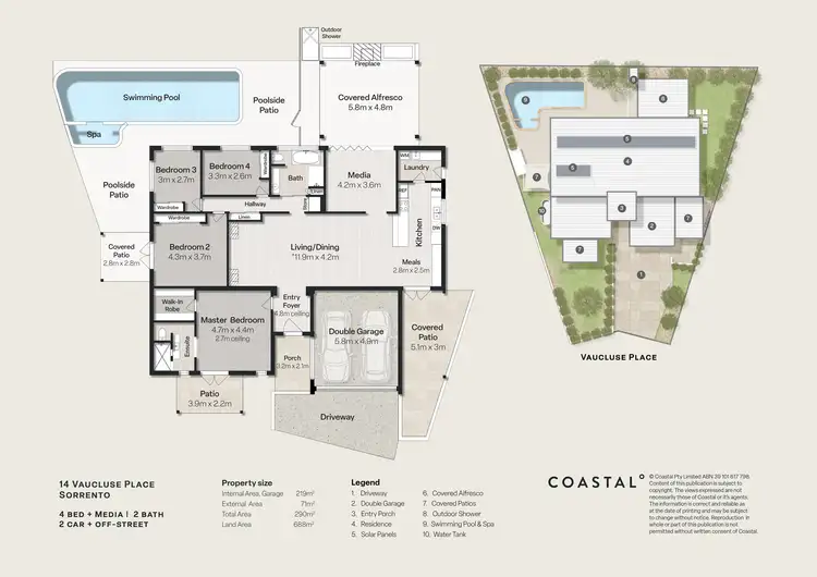 Floorplan of Homely house listing, 14 Vaucluse Place, Sorrento QLD 4217