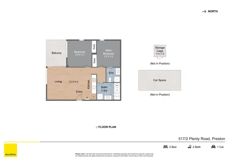 Floorplan of Homely apartment listing, 517/2 Plenty Road, Preston VIC 3072
