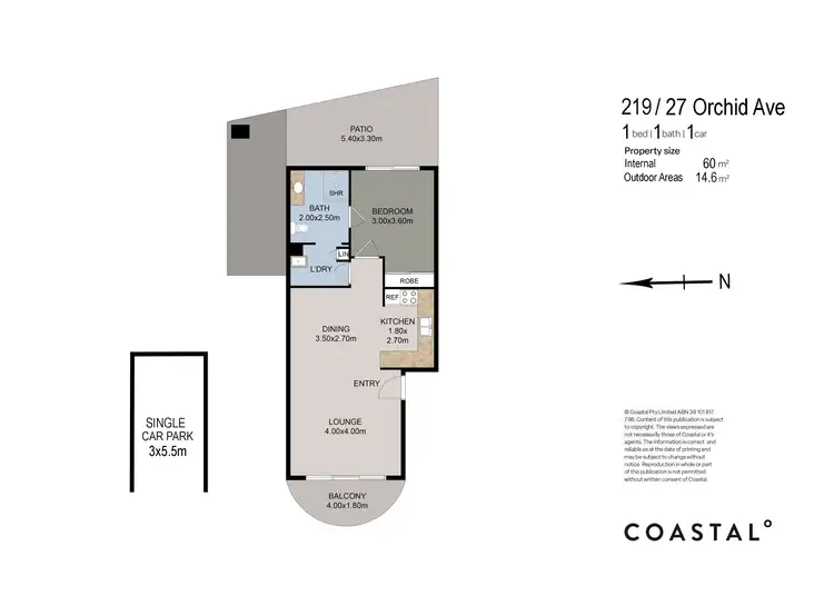 Floorplan of Homely unit listing, 219/31 Orchid Avenue, Surfers Paradise QLD 4217