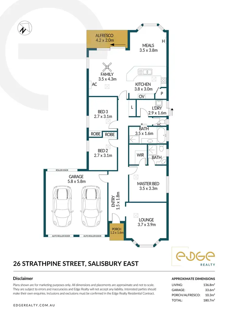 Floorplan of Homely house listing, 26 Strathpine Street, Salisbury East SA 5109