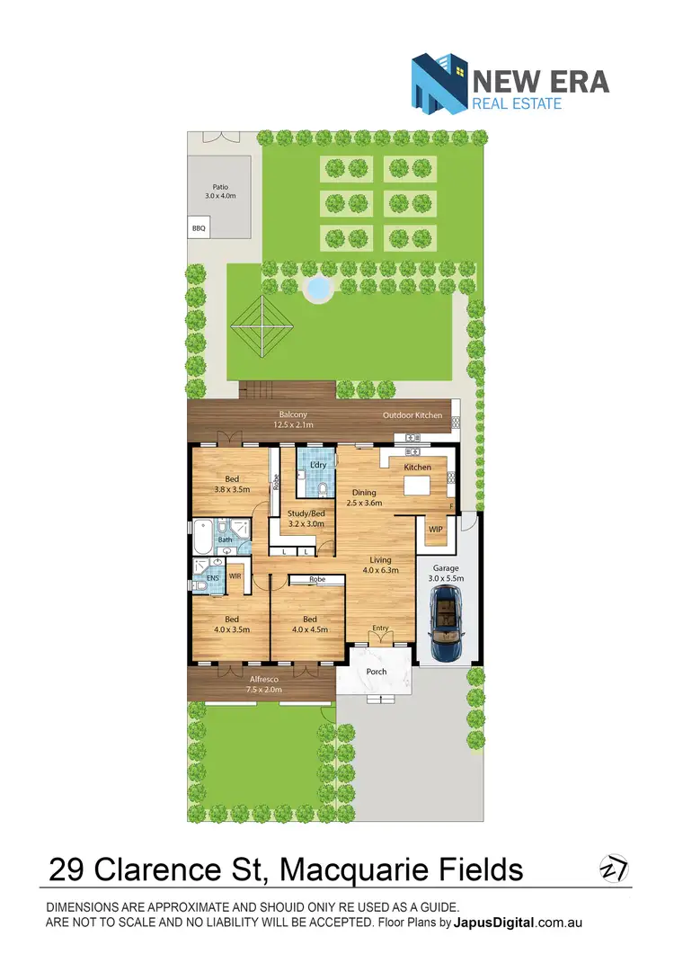 Floorplan of Homely house listing, 29 Clarence Street, Macquarie Fields NSW 2564