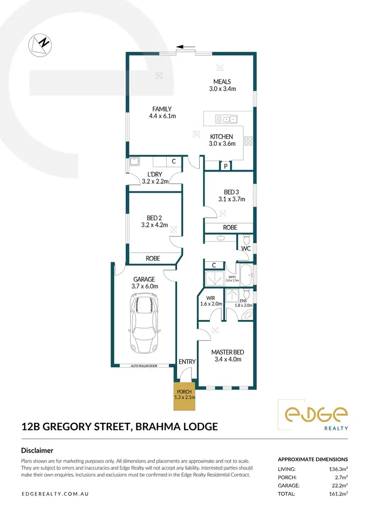 Floorplan of Homely house listing, 12B Gregory Street, Brahma Lodge SA 5109