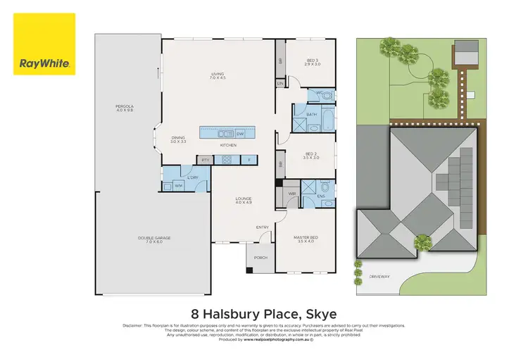 Floorplan of Homely house listing, 8 Halsbury Place, Skye VIC 3977
