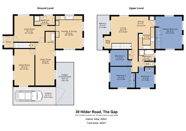Floorplan of Homely house listing, 39 Hilder Road, The Gap QLD 4061