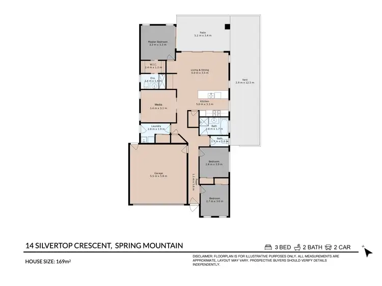 Floorplan of Homely house listing, 14 Silvertop Crescent, Spring Mountain QLD 4300