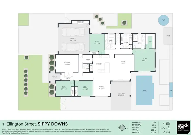 Floorplan of Homely house listing, 11 Ellington Street, Sippy Downs QLD 4556