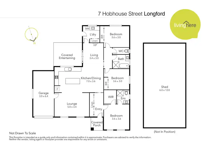 Floorplan of Homely house listing, 7 Hobhouse Street, Longford TAS 7301