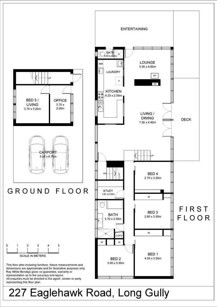 Floorplan of Homely house listing, 227 Eaglehawk Road, Long Gully VIC 3550
