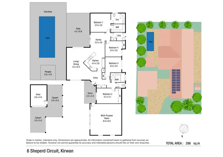 Floorplan of Homely house listing, 6 Sheperd Circuit, Kirwan QLD 4817