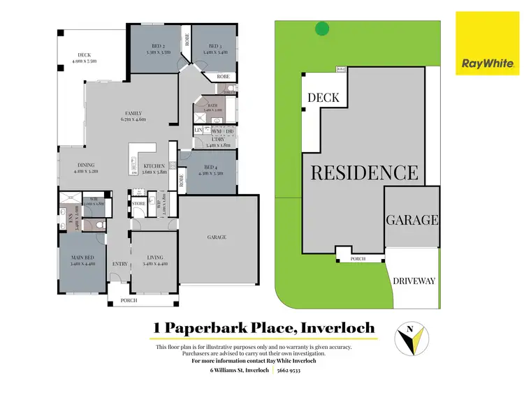 Floorplan of Homely house listing, 1 Paperbark Place, Inverloch VIC 3996