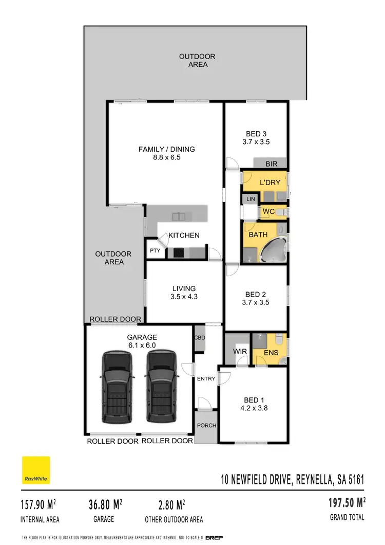 Floorplan of Homely house listing, 10 Newfield Drive, Reynella SA 5161