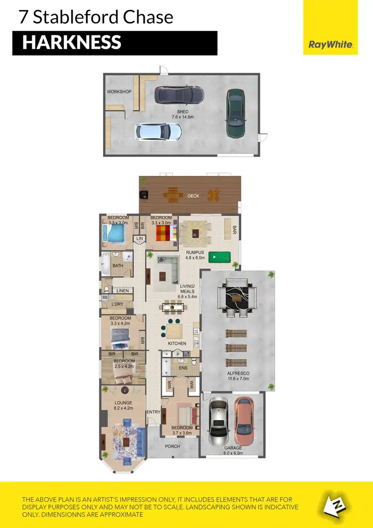 Floorplan of Homely house listing, 7 Stableford Chase, Harkness VIC 3337