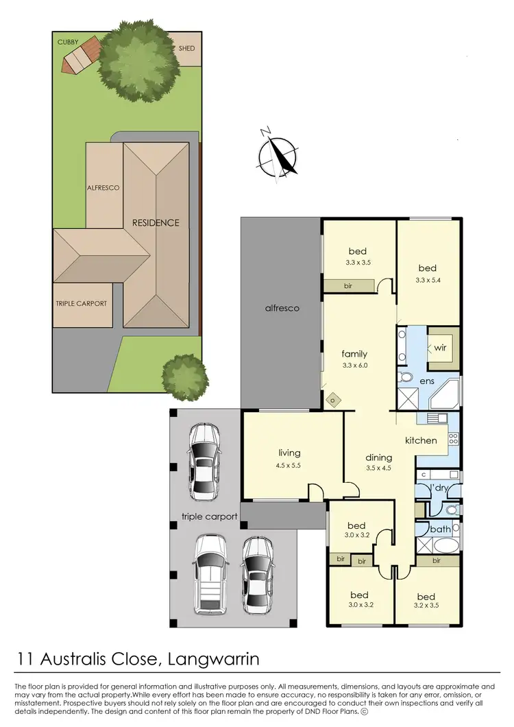 Floorplan of Homely house listing, 11 Australis Close, Langwarrin VIC 3910