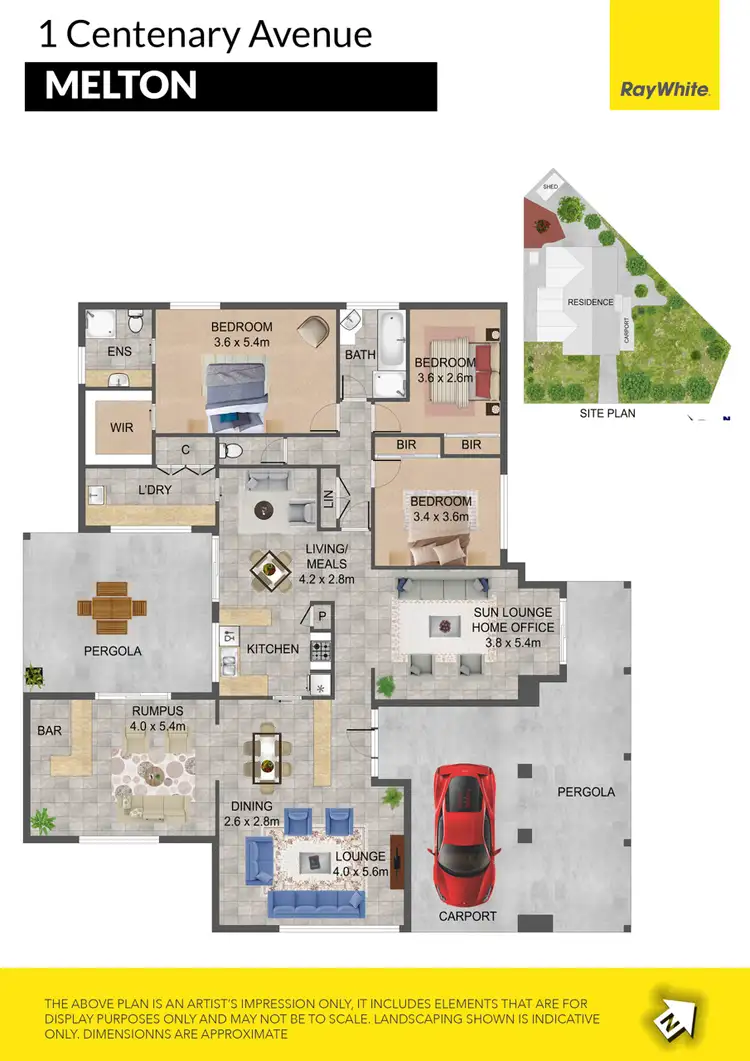 Floorplan of Homely house listing, 1 Centenary Avenue, Melton VIC 3337