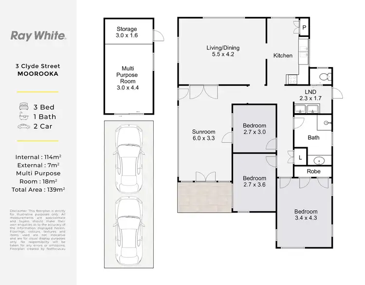 Floorplan of Homely house listing, 3 Clyde Street, Moorooka QLD 4105