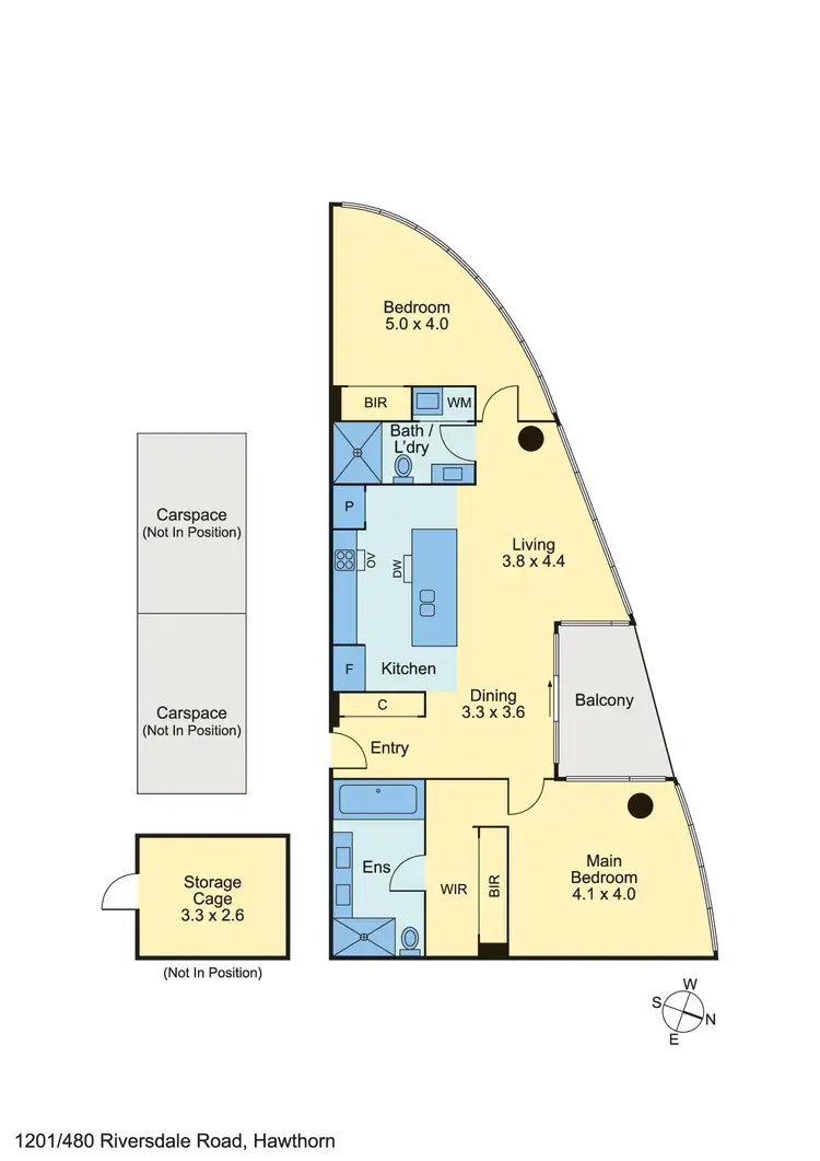 Floorplan of Homely apartment listing, 1201/480 Riversdale Road, Hawthorn East VIC 3123