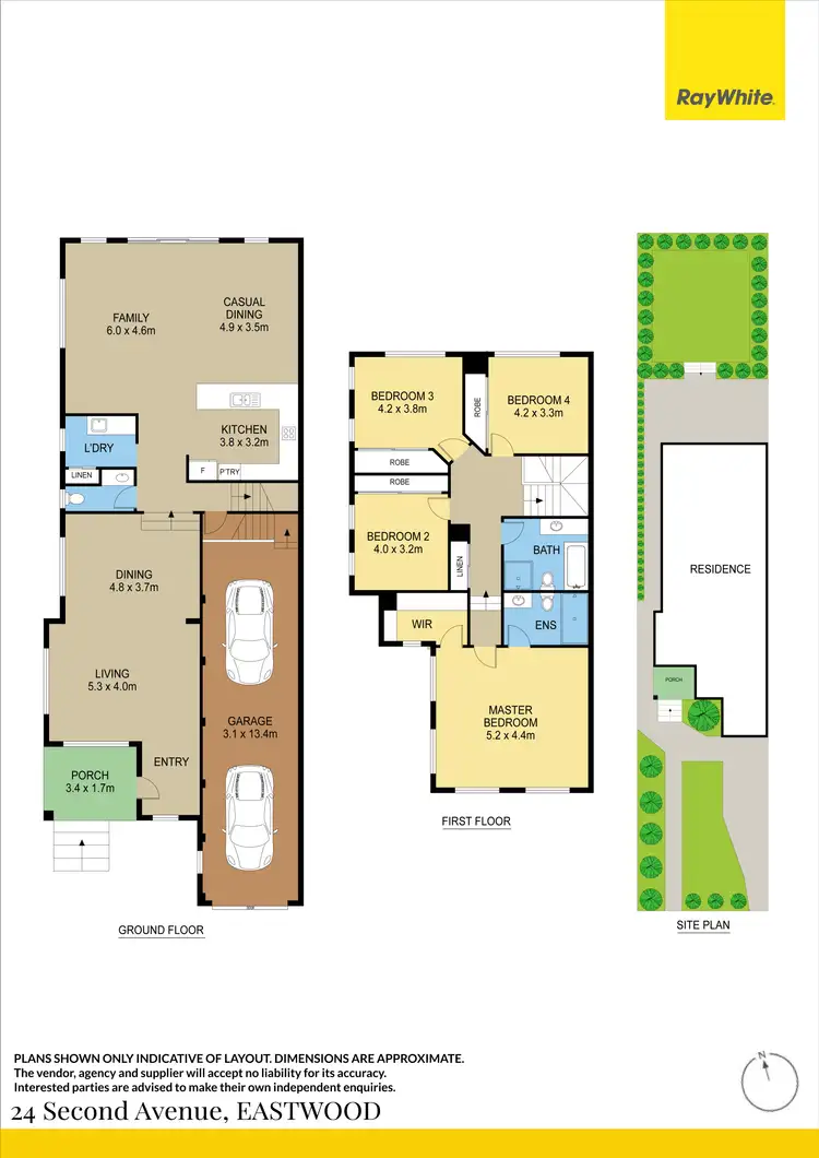 Floorplan of Homely semi-detached listing, 24 Second Avenue, Eastwood NSW 2122