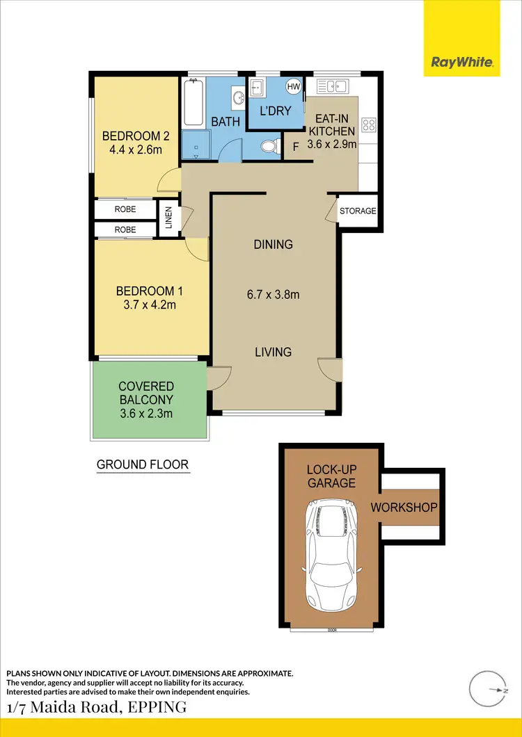 Floorplan of Homely apartment listing, 1/7 Maida Road, Epping NSW 2121