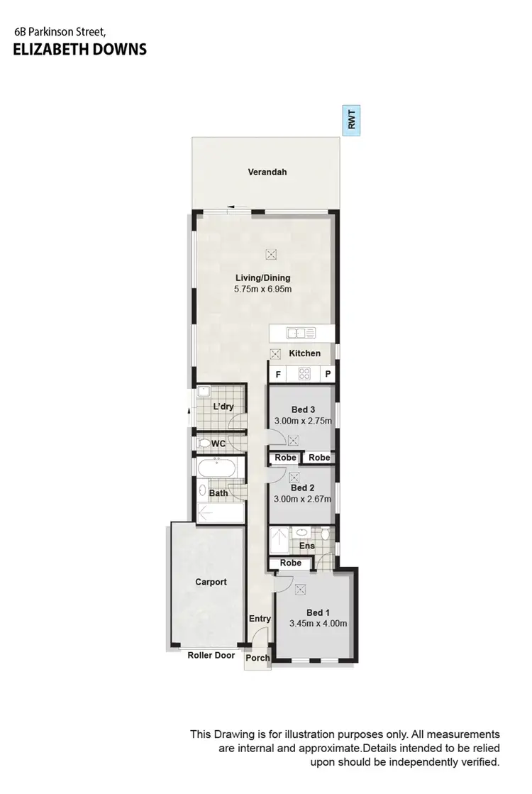 Floorplan of Homely house listing, 6B Parkinson Street, Elizabeth Downs SA 5113