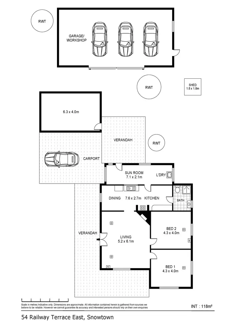 Floorplan of Homely house listing, 54 Railway Terrace East, Snowtown SA 5520
