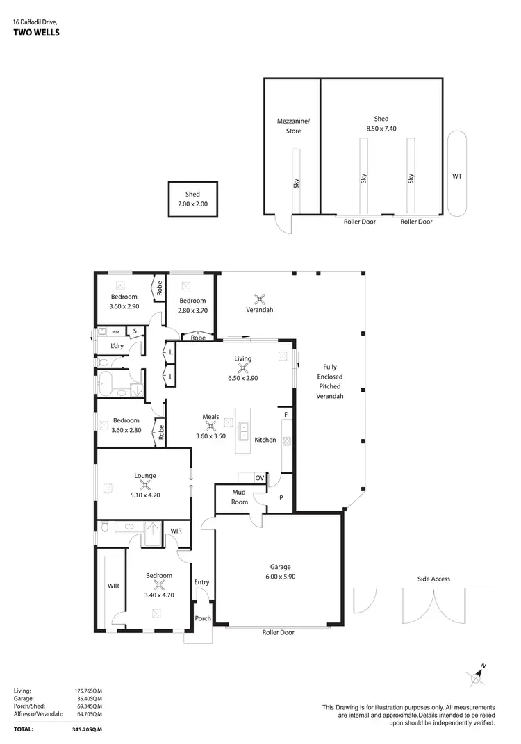 Floorplan of Homely house listing, 16 Daffodil Drive, Two Wells SA 5501