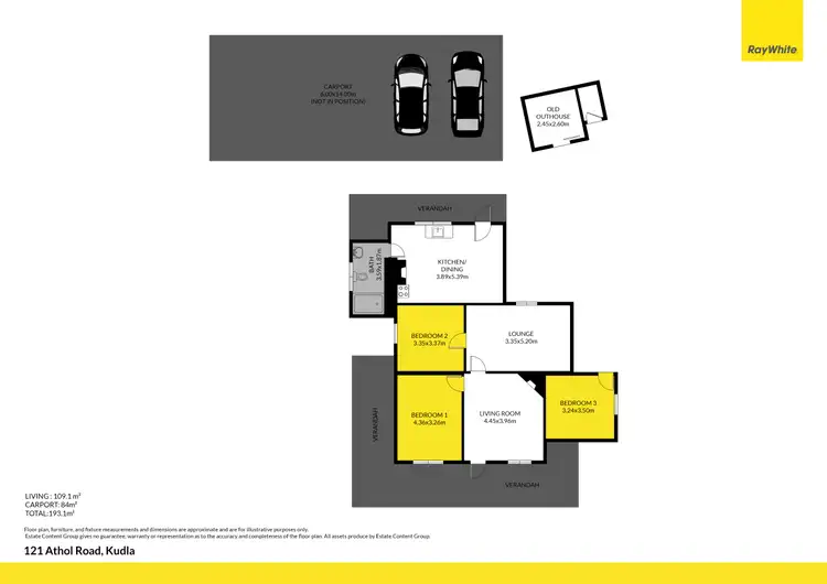 Floorplan of Homely house listing, 121 Athol Road, Kudla SA 5115