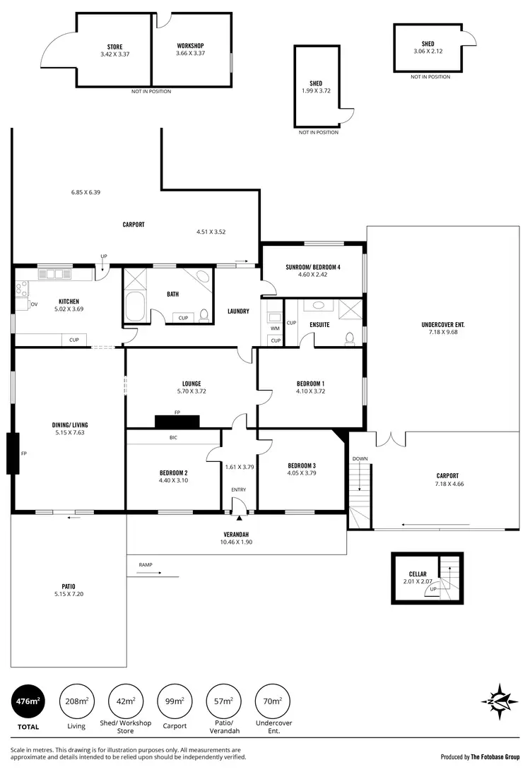 Floorplan of Homely house listing, 2 Hearne Road, Woodside SA 5244