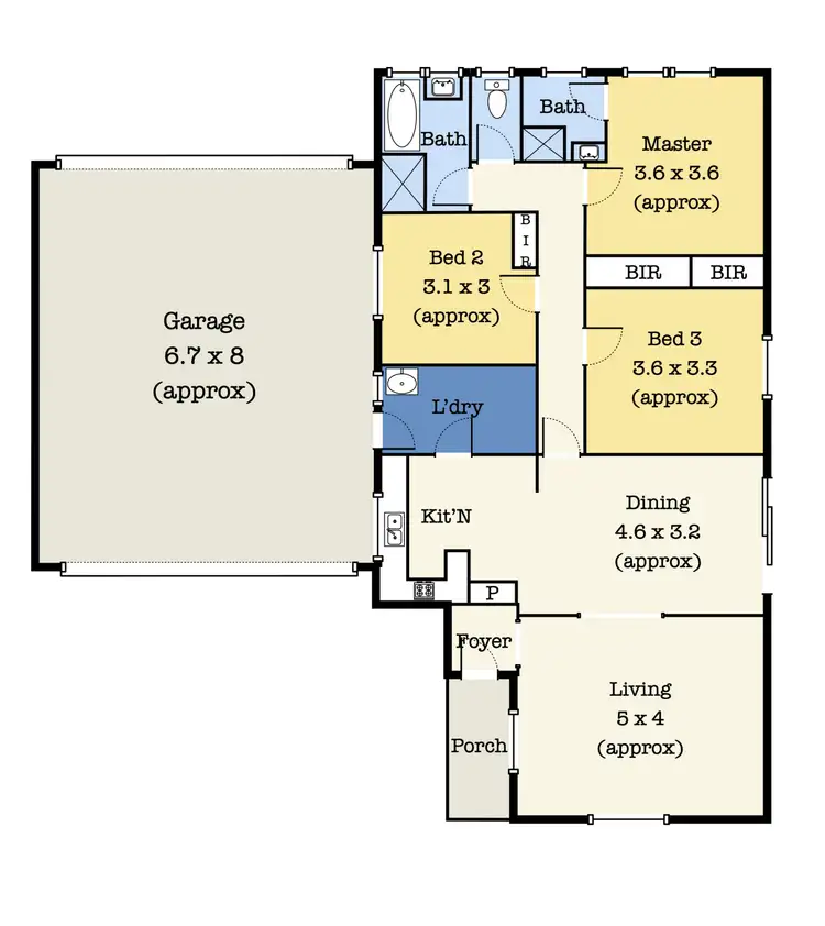 Floorplan of Homely house listing, 1 Hare Court, Darley VIC 3340