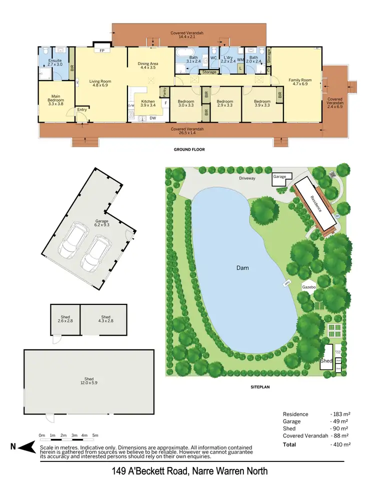 Floorplan of Homely house listing, 149 A'Beckett Road, Narre Warren North VIC 3804
