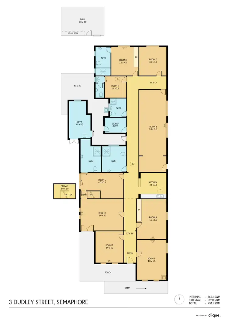 Floorplan of Homely house listing, 3 Dudley Street, Semaphore SA 5019