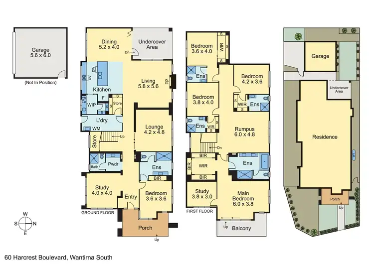 Floorplan of Homely house listing, 60 Harcrest Boulevard, Wantirna South VIC 3152