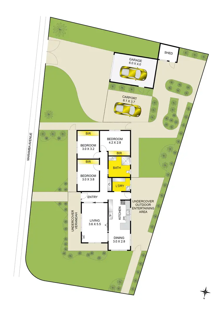 Floorplan of Homely house listing, 1 Yongala Court, Grovedale VIC 3216