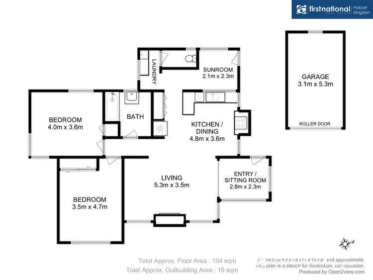 Floorplan of Homely house listing, 217 Roslyn Avenue, Blackmans Bay TAS 7052