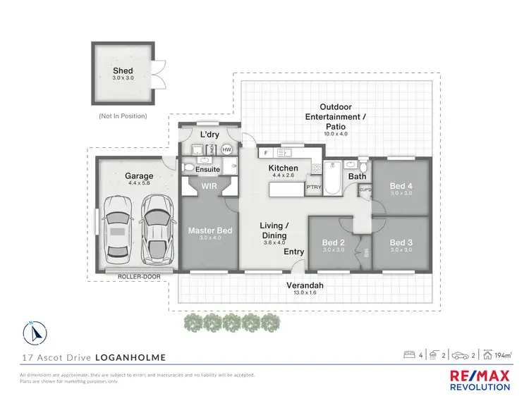 Floorplan of Homely house listing, 17 Ascot Drive, Loganholme QLD 4129
