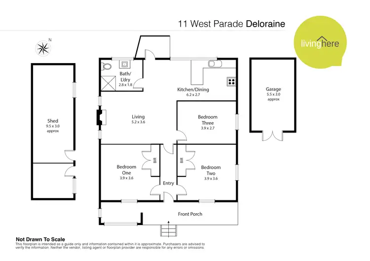 Floorplan of Homely house listing, 11 West Parade, Deloraine TAS 7304