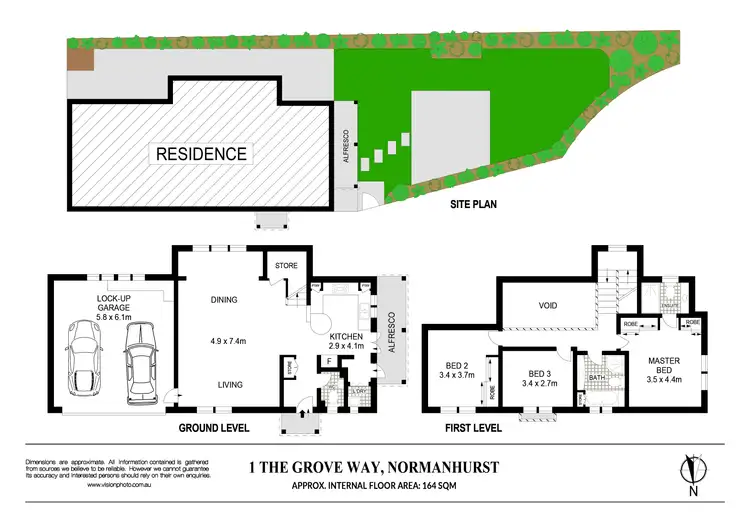 Floorplan of Homely house listing, 1 The Grove Way, Normanhurst NSW 2076