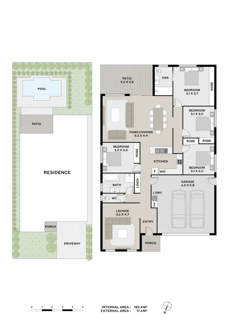 Floorplan of Homely house listing, 50 Petrie Way, Idalia QLD 4811