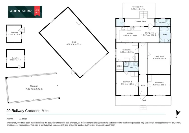Floorplan of Homely house listing, 20 Railway Crescent, Moe VIC 3825