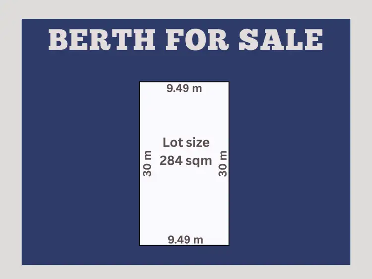 Floorplan of Homely land listing, Berth 1 Marina View Road, White Sands SA 5253